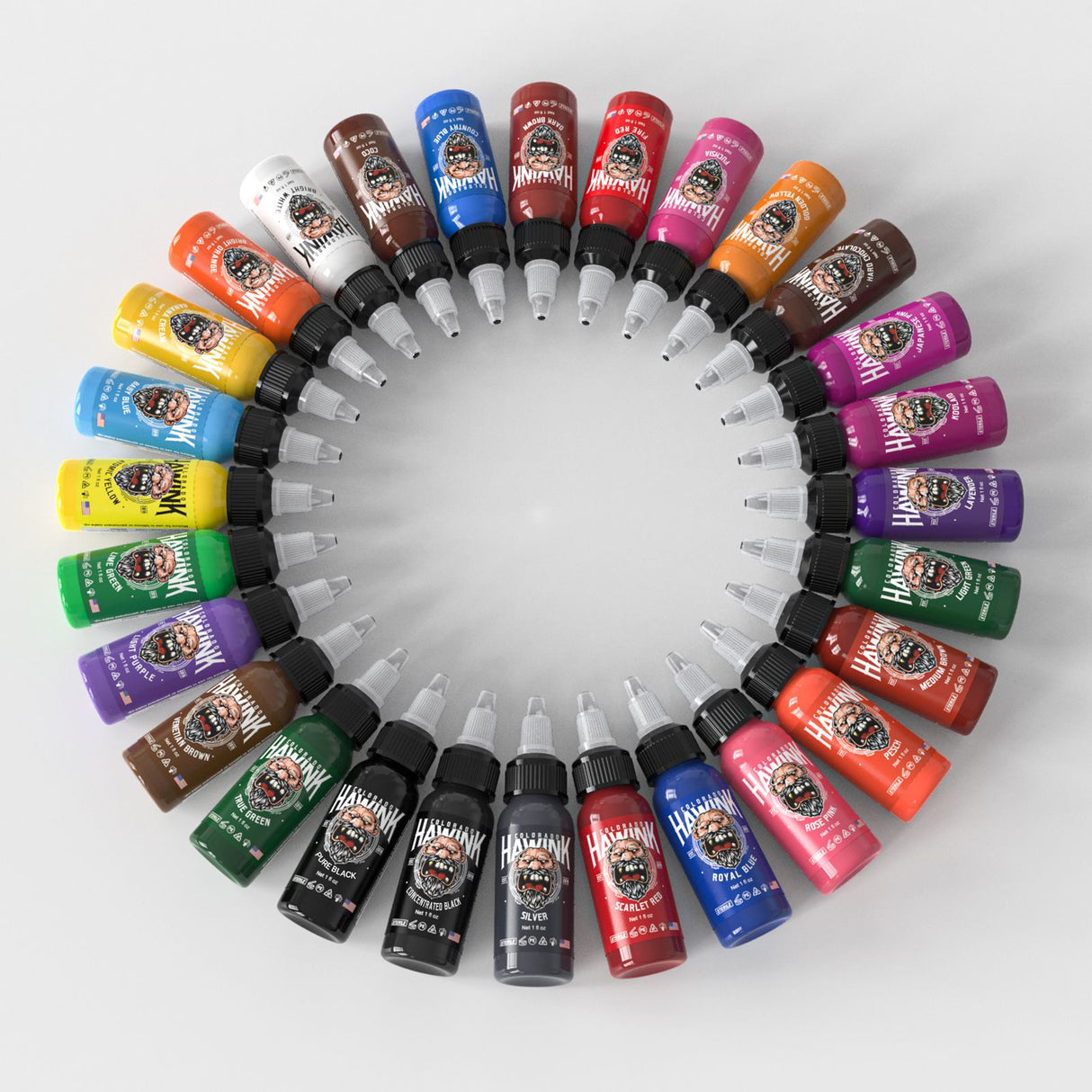 HAWINK 28 Colors Tattoo Ink Set Pigment Kit  1 oz (30ml)