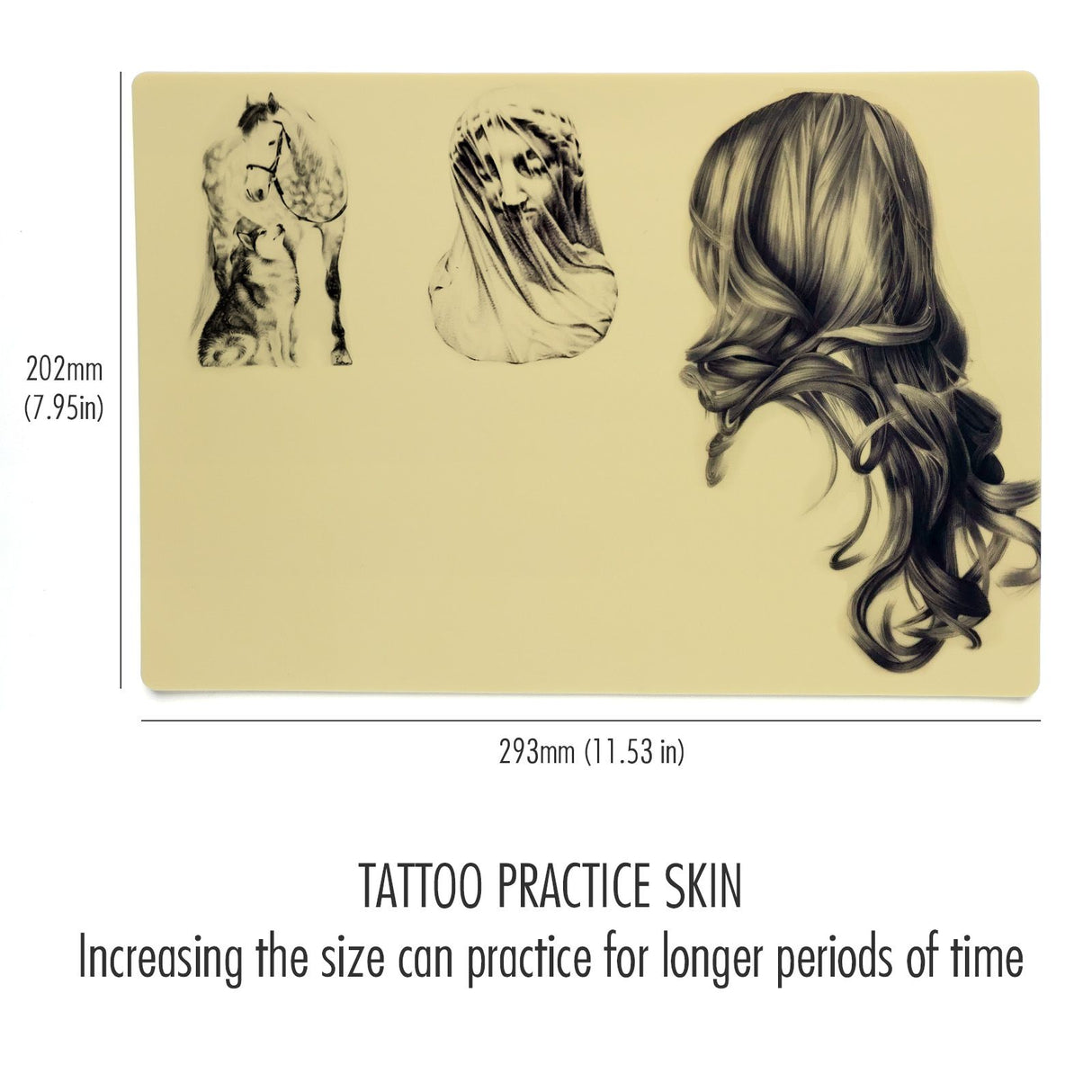 3mm Professional Tattoo Practice Skins A4 Size 5pcs