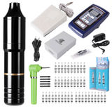 Solong Rotary Tattoo Machine Pen Kit Cartridge Needles 5RM + 7RM Power Supply Ink Mixer