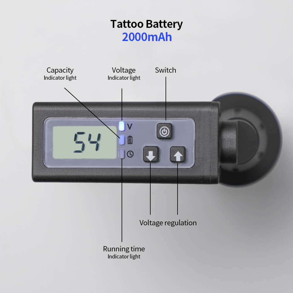 2020 New High Capacity 2000mah LCD Screen Tattoo Dedicated Lithium Battery - Hawink