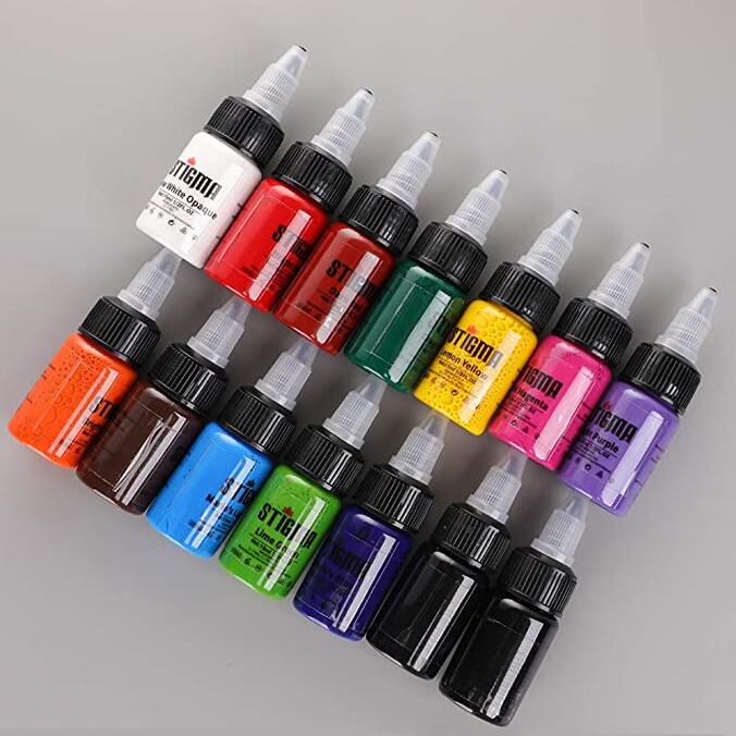 Solong Professional Tattoo Ink Set 14 Complete Colors