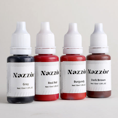Nazzor Tattoo Ink 4 Colors Set 1/2oz (15ml)