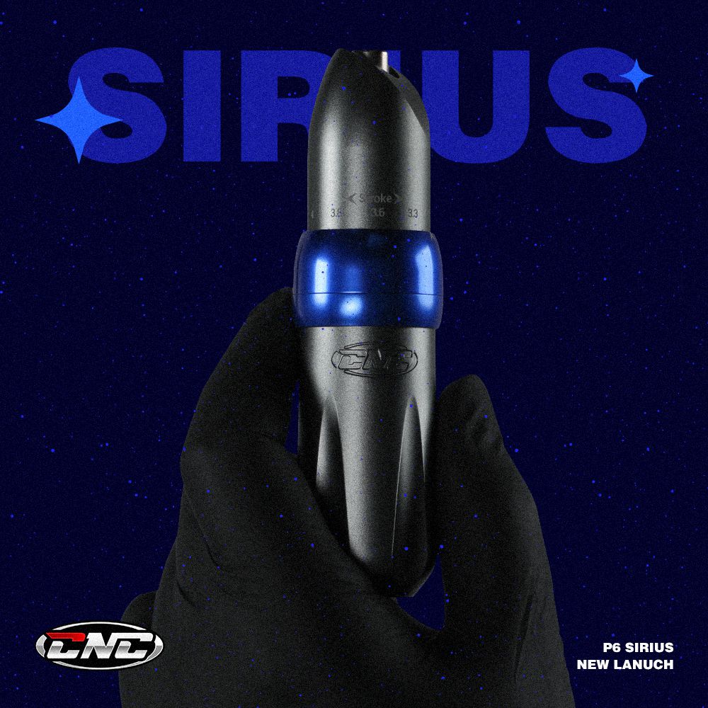 CNC Sirius Adjustable Stroke Tattoo Machine Pen P6 Grey