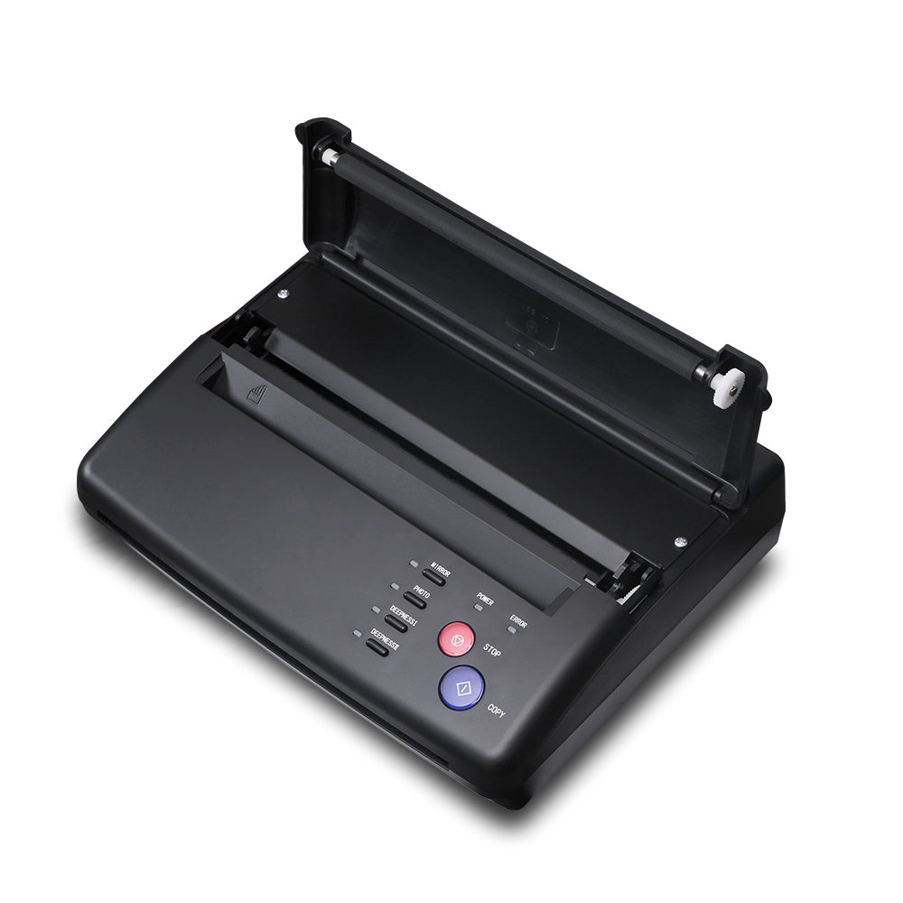  LIYUANJUN Tattoo Stencil Maker, Thermal Tattoo Transfer Copier  for Bars, Stage Performances, and Parties, Drawing Stencil Printer Machine  for Tattoos with Warning Light (Black Version) : Beauty & Personal Care