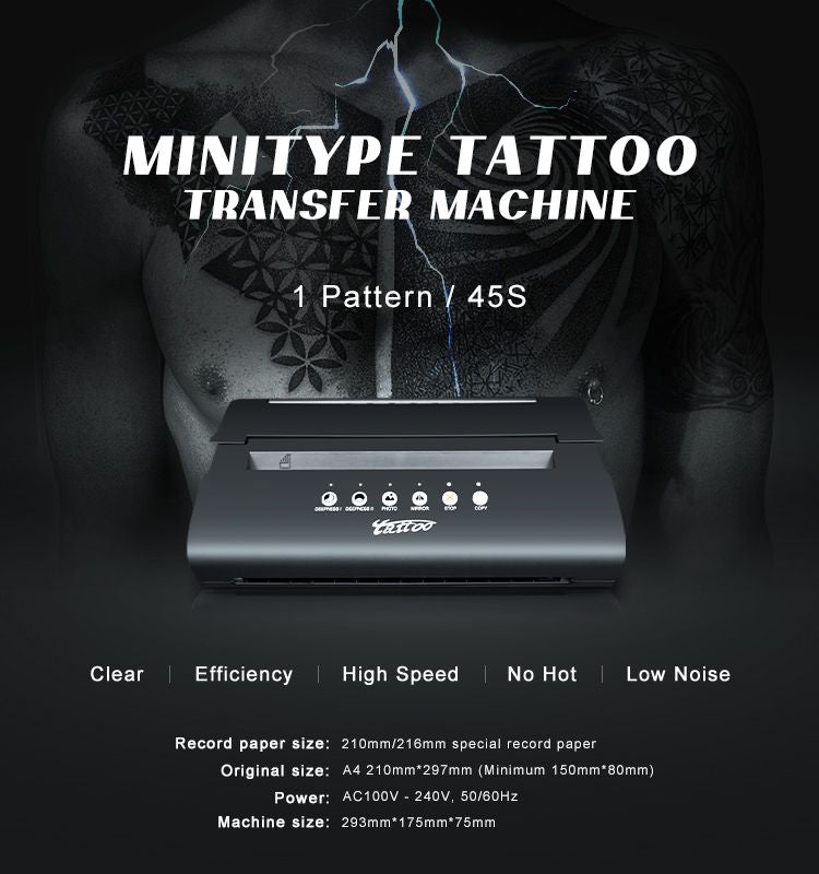 Thermal Stencil Printer - Black - Obsidian Tattoo Supply