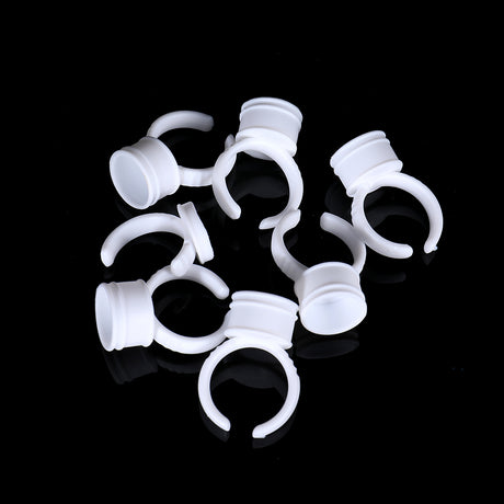 100pcs Tattoo Ink Cups Rings Disposable Eyebrow Lip Tattoo Pigments Cup Holder Container Permanent Makeup Tattoo Ink Ring - Hawink