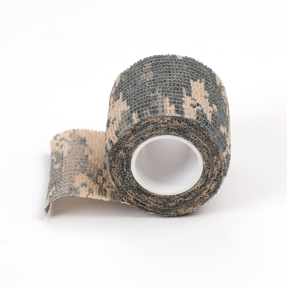 Bandage de poignée de tatouage Non tissé, couleur camouflage, bandage élastique cohésif professionnel, 6 pièces/boîte