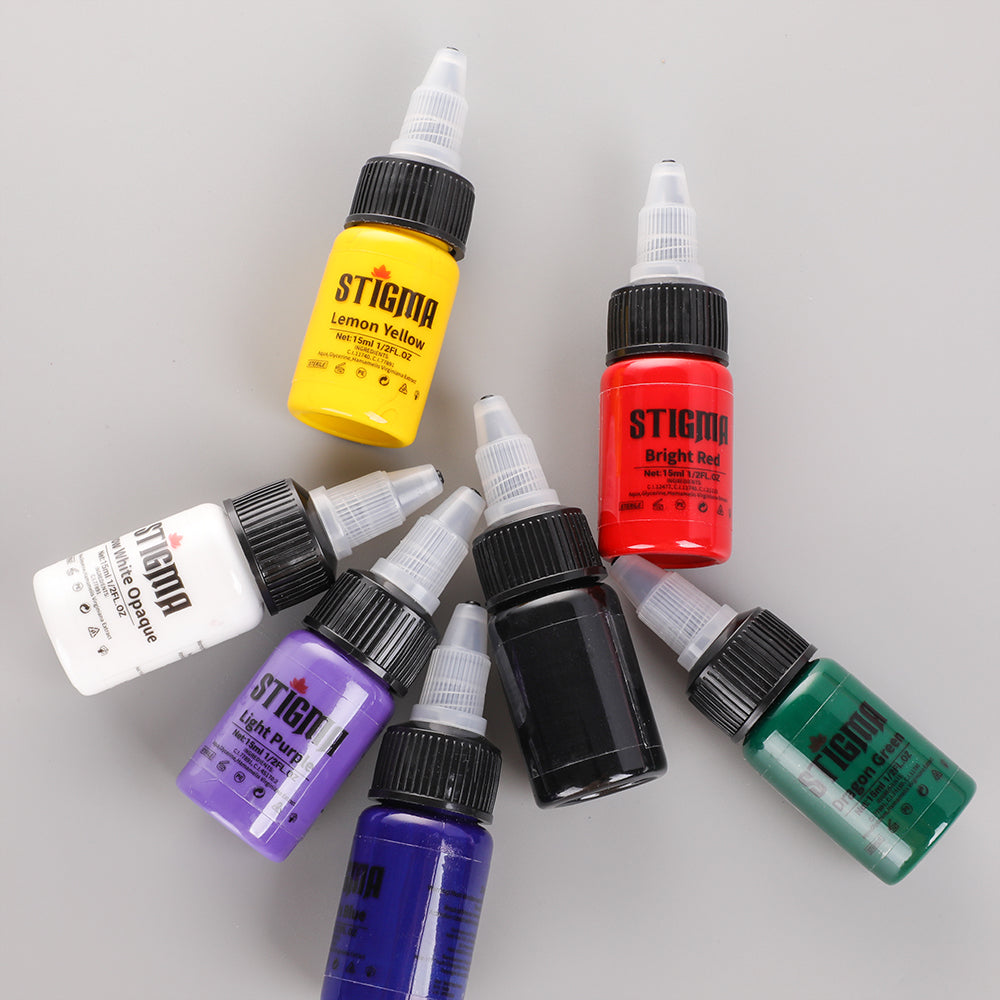 8 Colors Tattoo Practice Colors Easy To Color Tool Colored Pigments  Professional Tattoo Ink Pigment - AliExpress